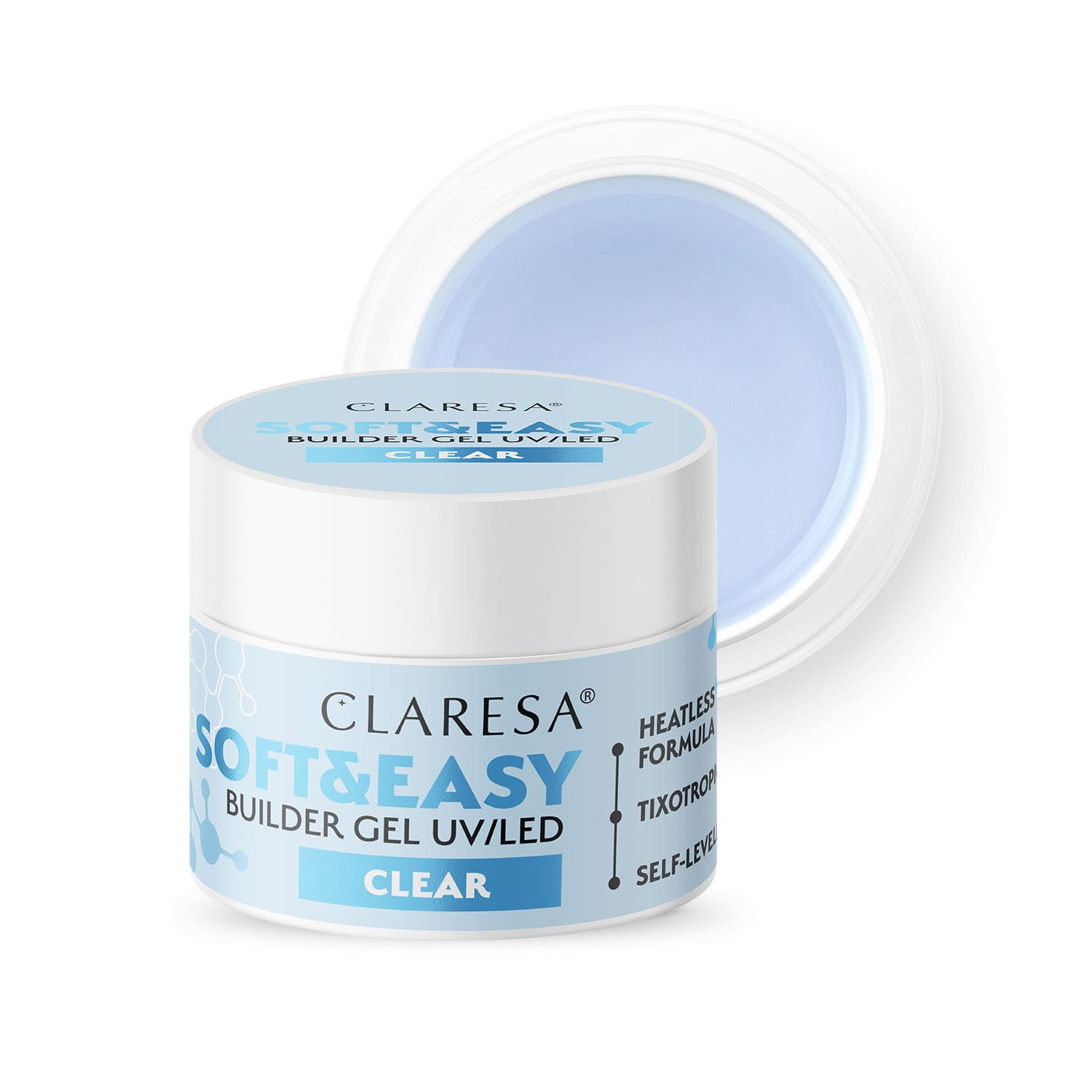 CLARESA SOFT&EASY stavebný gél CLEAR - 45g