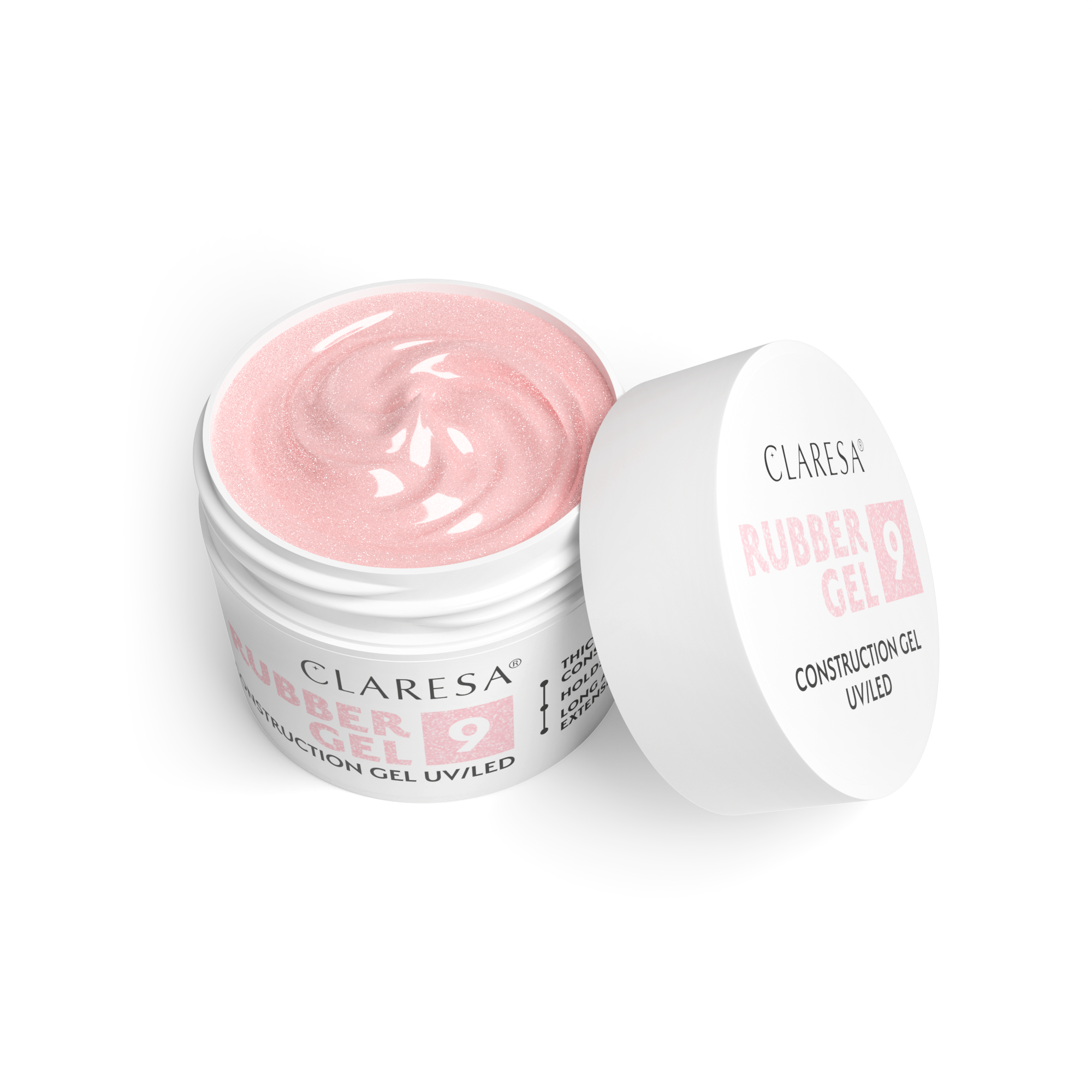 CLARESA RUBBER GEL stavebný gél č.9 - 45g