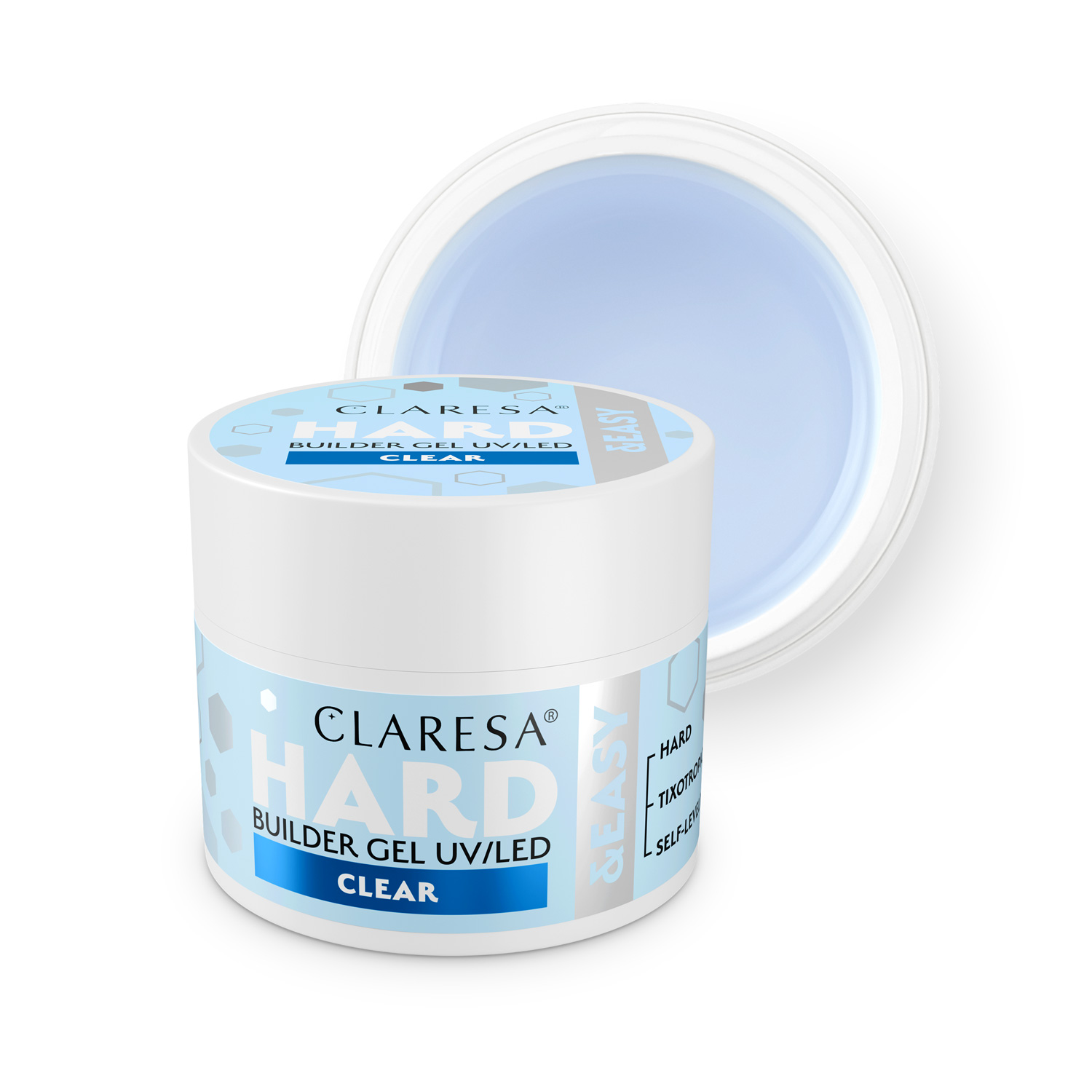 CLARESA HARD&EASY stavebný gél CLEAR - 45g