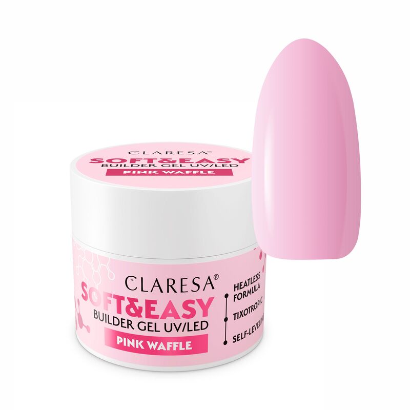 CLARESA SOFT&EASY stavebný gél PINK WAFFLE - 45g