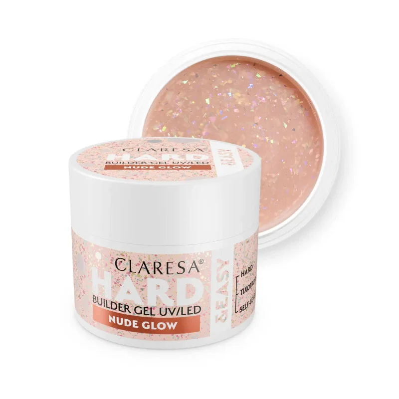 CLARESA HARD&EASY stavebný gél NUDE GLOW - 45g