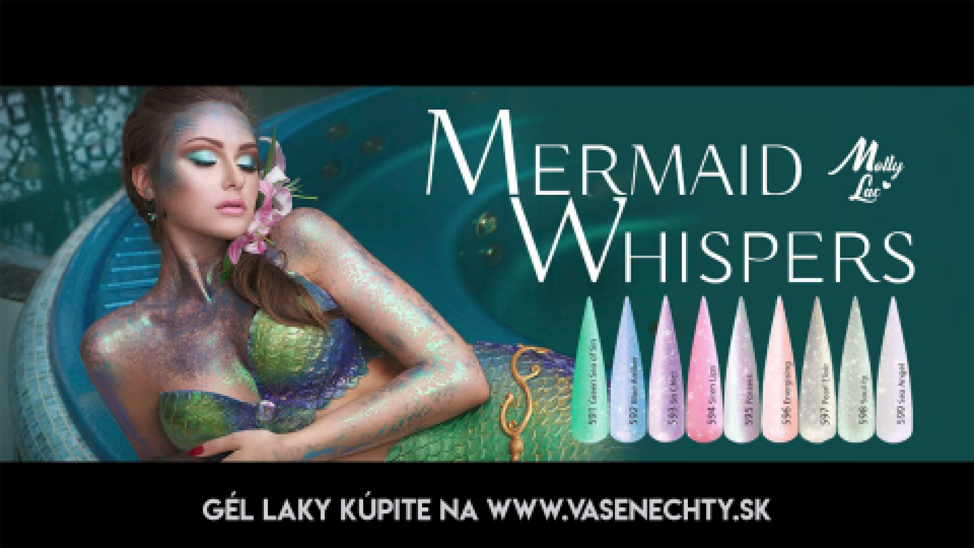 Úžasná kolekcia gél lakov Mermaid Whispers