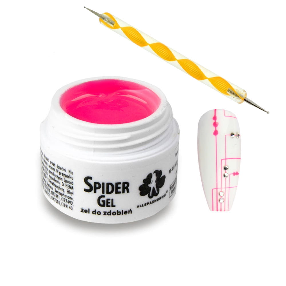 UV Gél Spider - neon pink