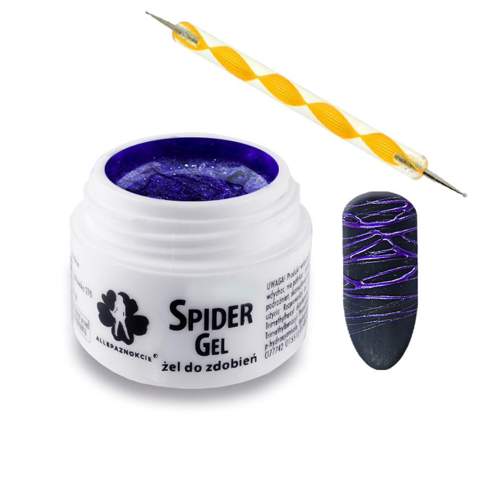 UV Gél Spider - violet metalic