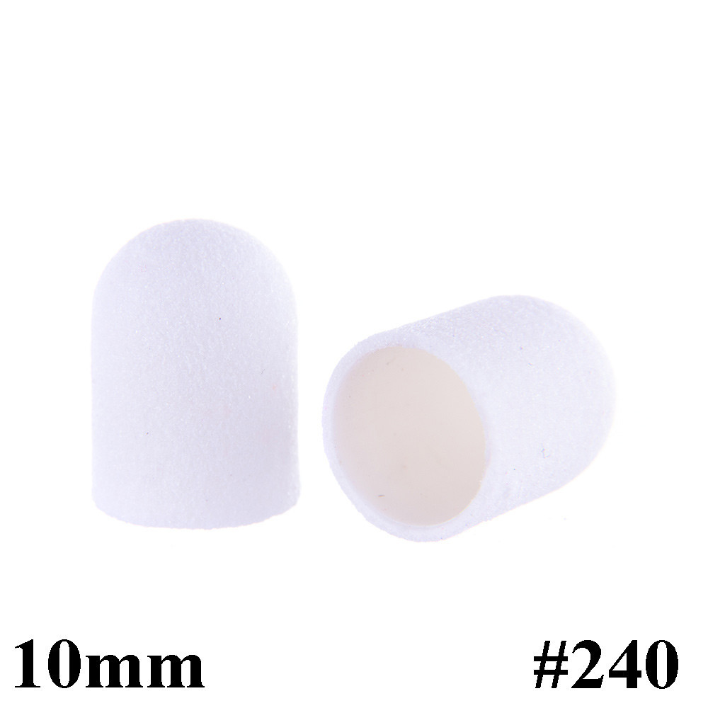 Brúsne čiapky na pedikúru 10mm drsnosť 240