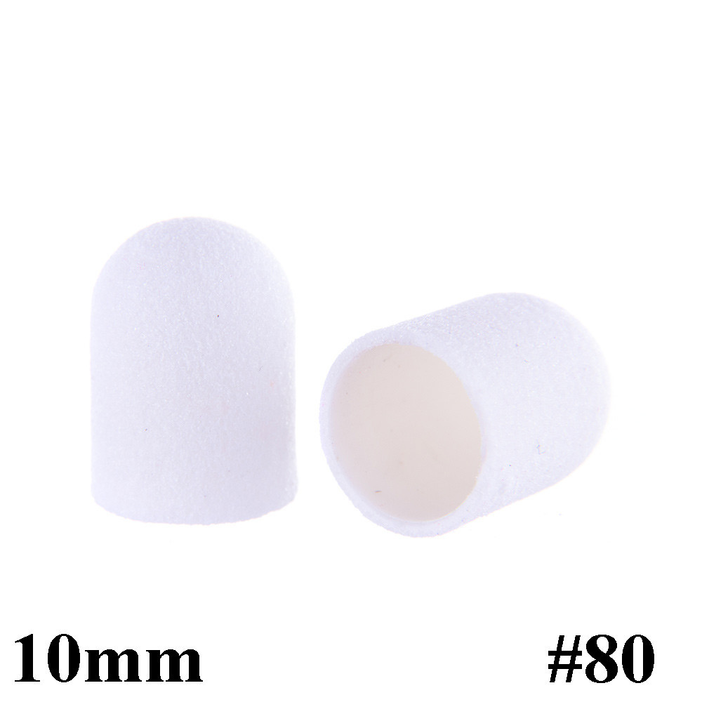 Brúsne čiapky na pedikúru 10mm drsnosť 80