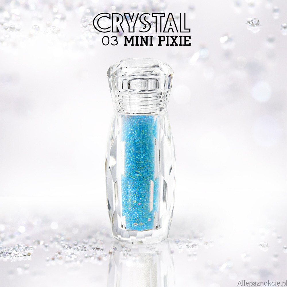 Ozdoby na nechty Crystal Mini Pixie blue