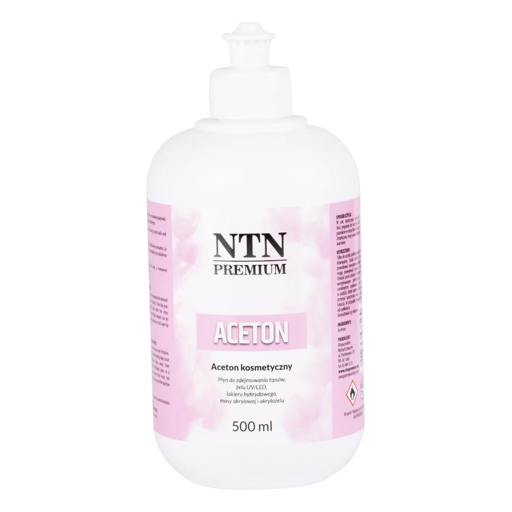 Aceton premium na nechty bez vôňe 500ml dávkovací