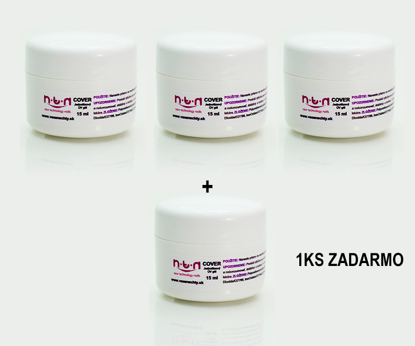 NTN - UV  GÉL COVER 15ml 3+1 ZADARMO