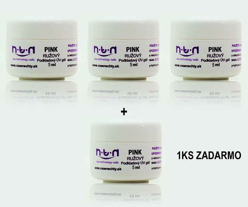 NTN - UV  GÉL PINK 5ml 3+1 ZADARMO