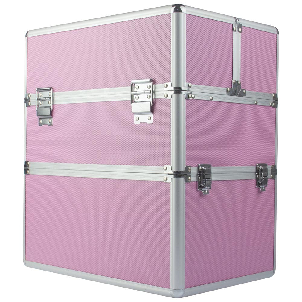 Kufrík kozmetický dvojitý - ružový prémium