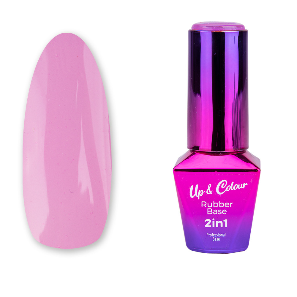 Báza RUBBER BASE 2v1 up&colour Light Purple MOLLY LAC 10ML