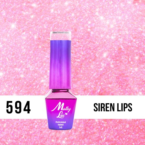 Gél lak MOLLY LAC MERMAID WHISPERS SIREN LIPS 5ml č.594