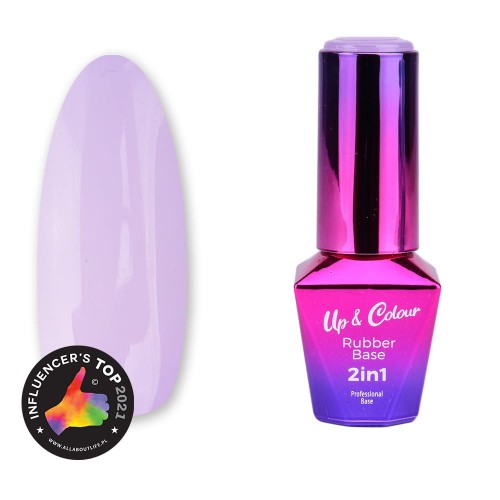 Báza RUBBER BASE 2v1 up&colour Violet Touch MOLLY LAC 10ML