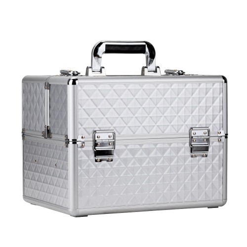Kufrík kozmetický - XL Biely - 3D