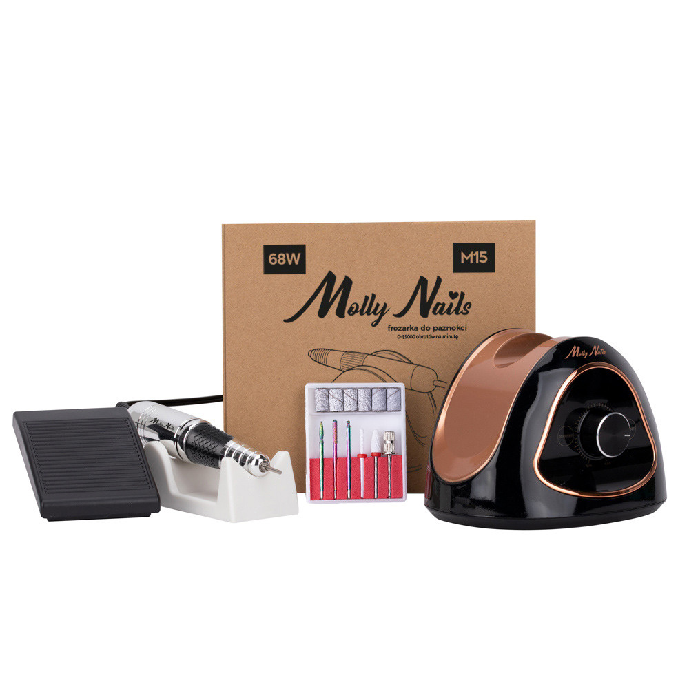 Brúska na nechty Molly Nails 68W M15 čierna so silným perom