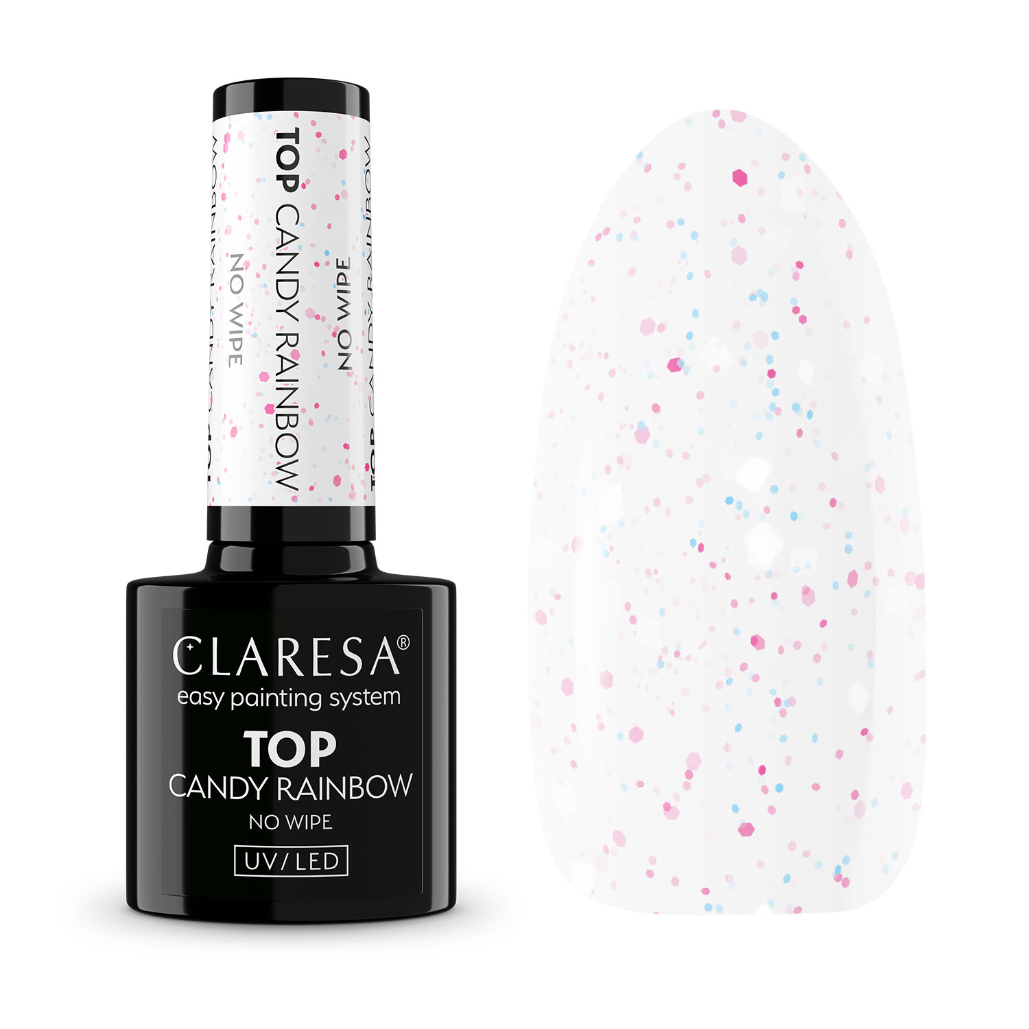 CLARESA TOP NO WIPE CANDY RAINBOW - 5g