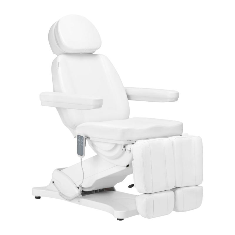 Elektrické kozmetické - pedikérske kreslo Sillon Classic 3 motorové biele s kolískou