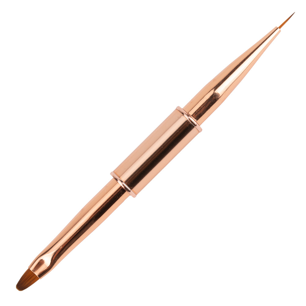 Obojstranný ovalny štetec na gel 4 mm a zdobenie 7 mm 