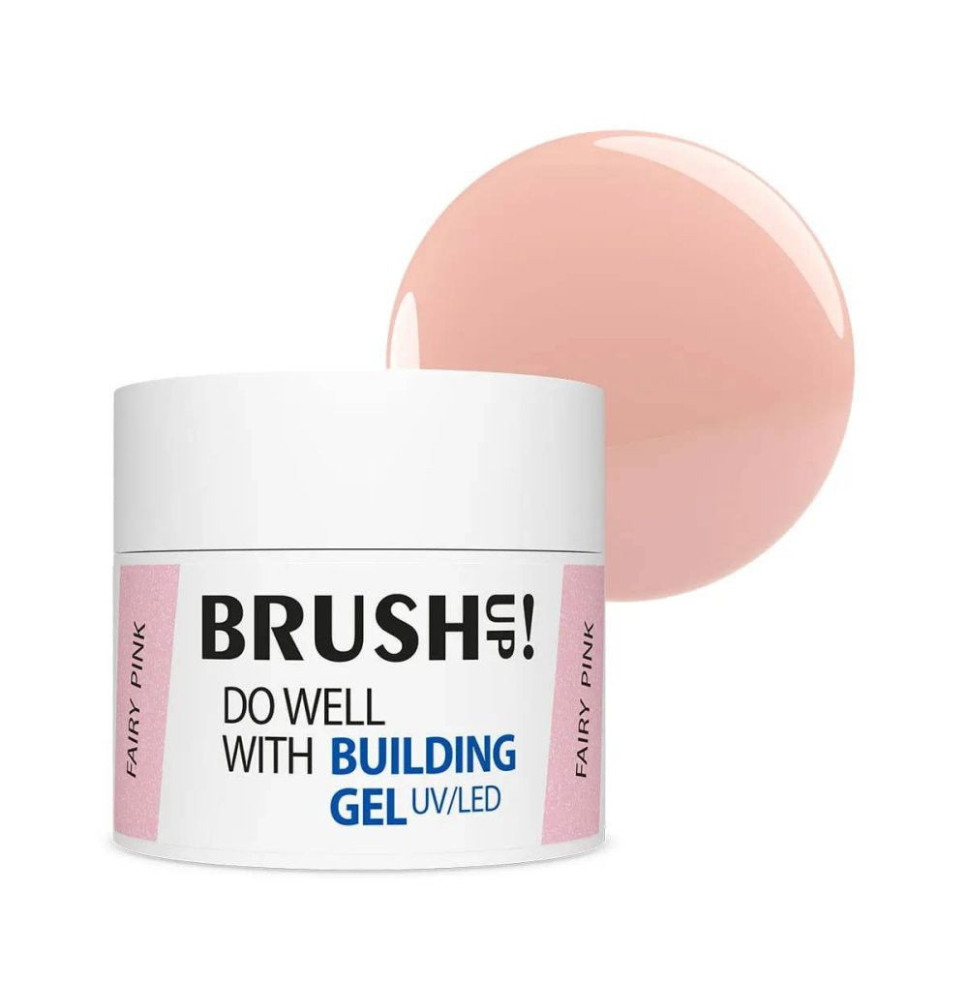 BRUSH UP! Stavebný UV/LED gél Do Well with Building Gel Fairy Pink 12g