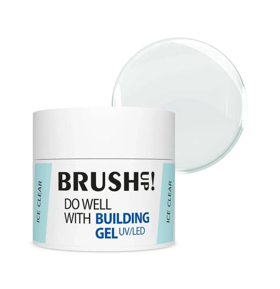 BRUSH UP! Stavebný UV/LED gél Do Well with Building Gel Clear, 12g