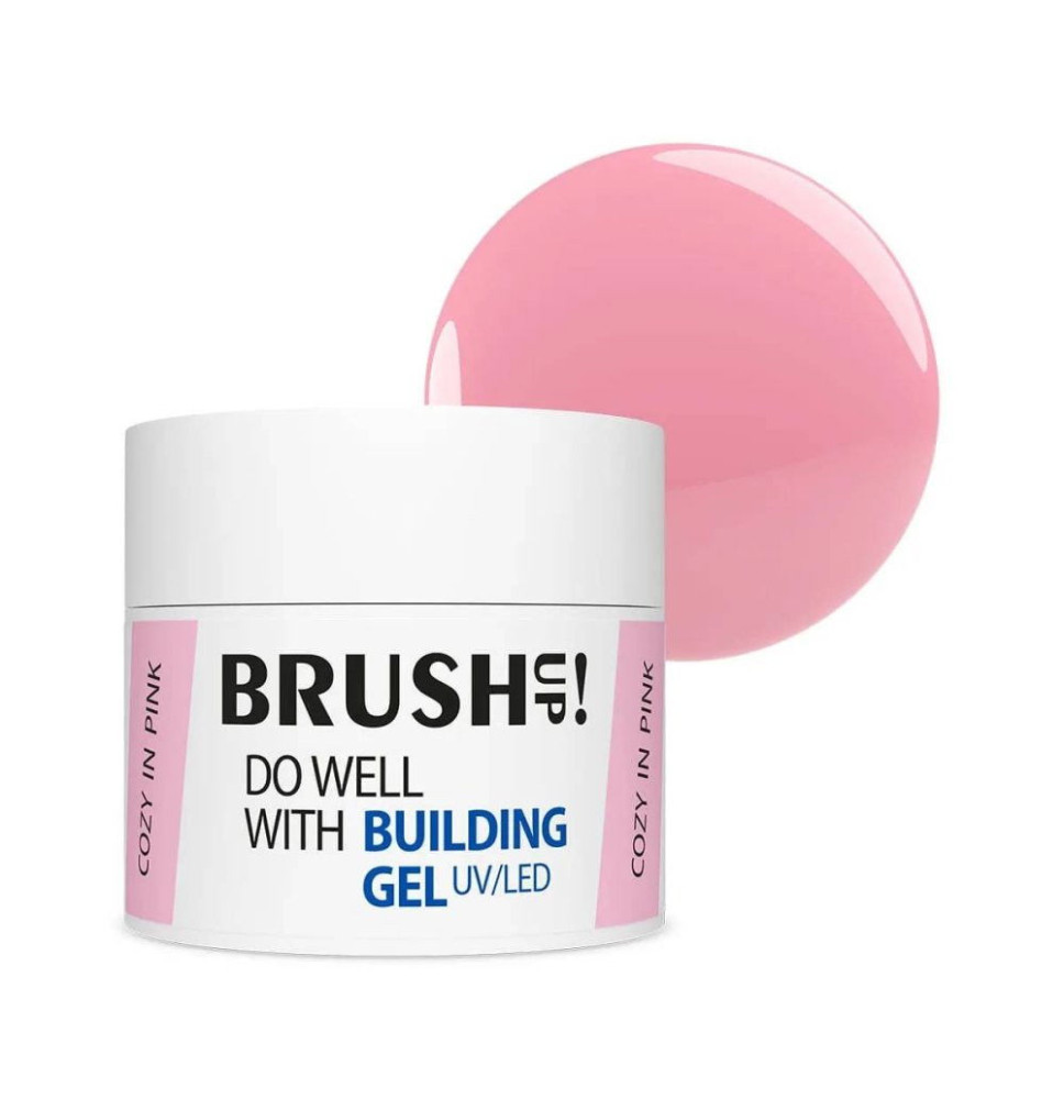 BRUSH UP! Stavebný UV/LED gél Do Well with Building Gel Cosy in Pink, 12g