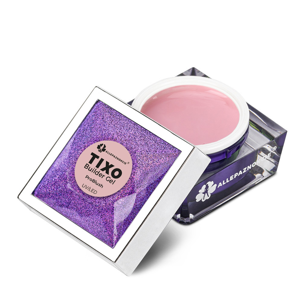 Tixotropný stavebný gél Allepaznokcie Tixo Builder Gel ProBlush 15g