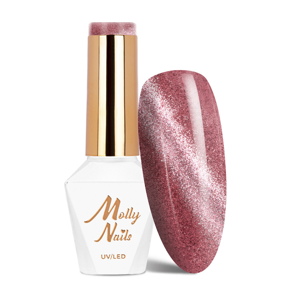 Gél lak MOLLY NAILS Cat Eye Womanity Kissing č.440 HEMA/Di-HEMA Free 8g