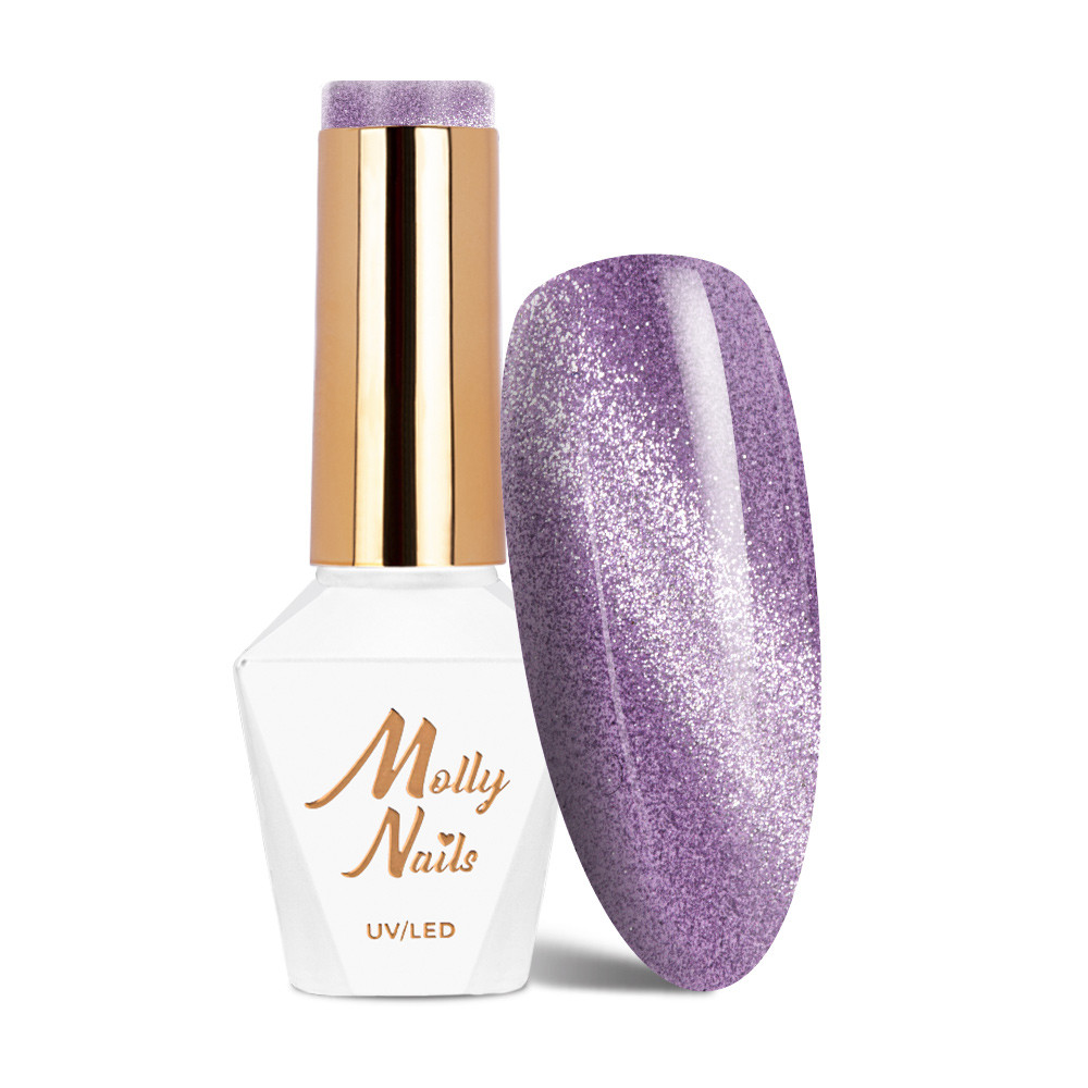 Gél lak MOLLY NAILS Cat Eye Womanity Miss Violet č.442 HEMA/Di-HEMA Free 8g