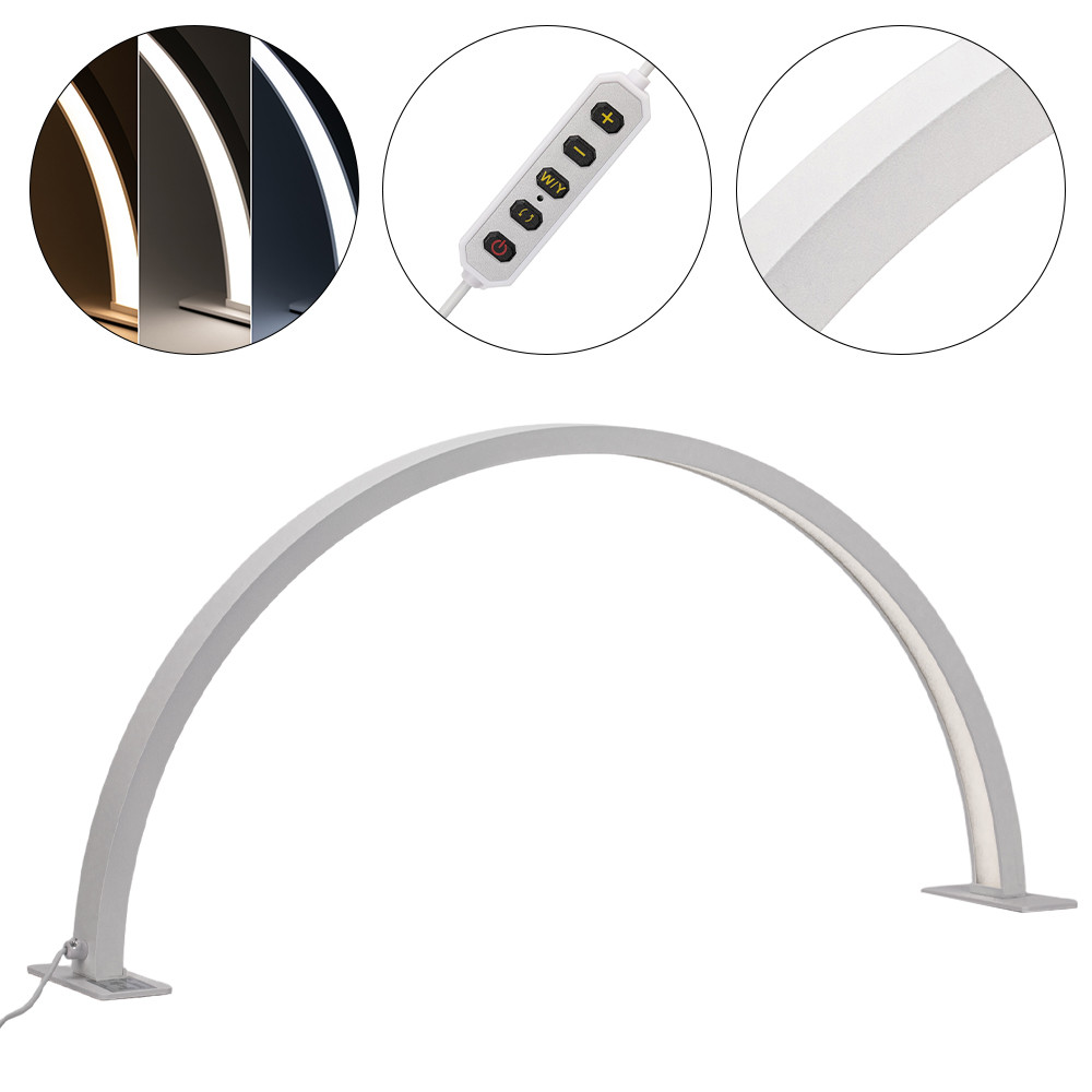 Kozmetická stolná lampa biela 35W LED L HQ-75X