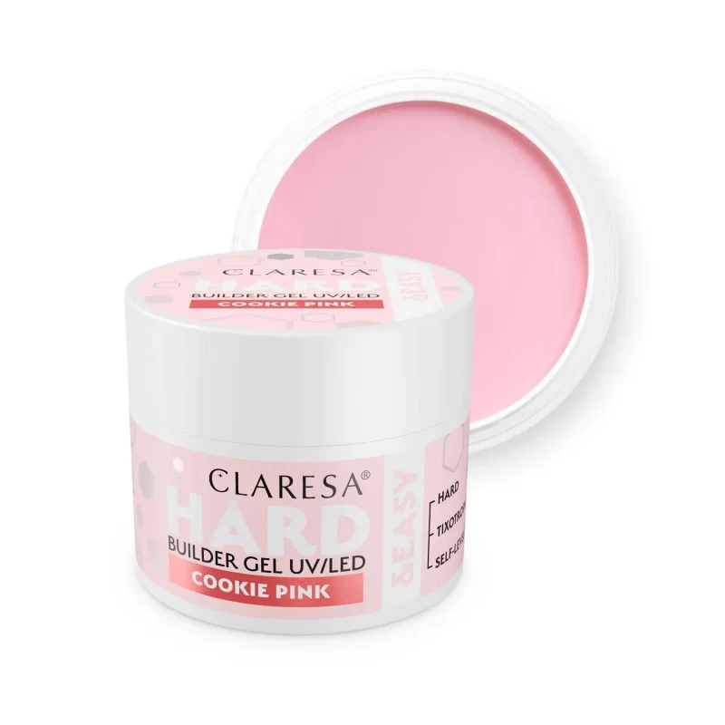 CLARESA HARD&EASY stavebný gél COOKIE PINK- 12g