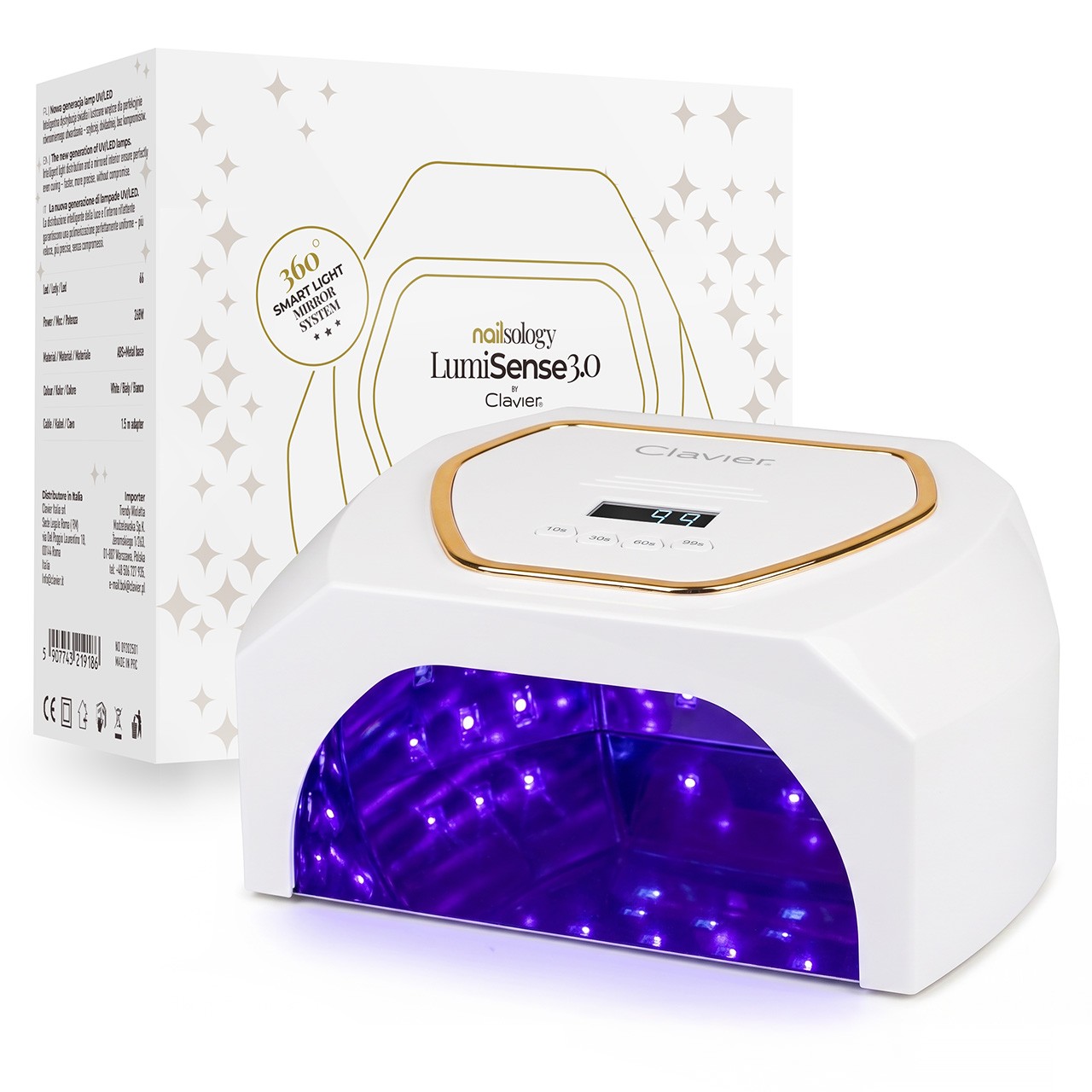 LAMPA Clavier LumiSense 3.0 biela UV/LED 268 W