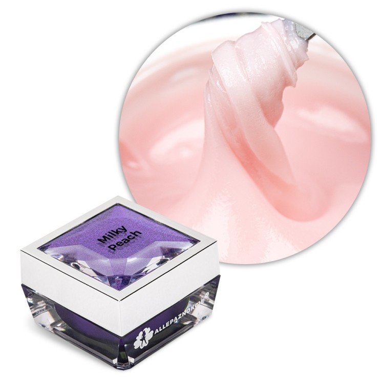Akrygél Allepaznokcie HEMA/Di-HEMA Free Milky Peach 15 g