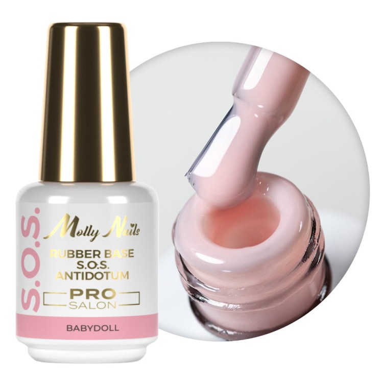 Rubber Base S.O.S Antidotum Pro Salon Molly Nails BABYDOLL 15g