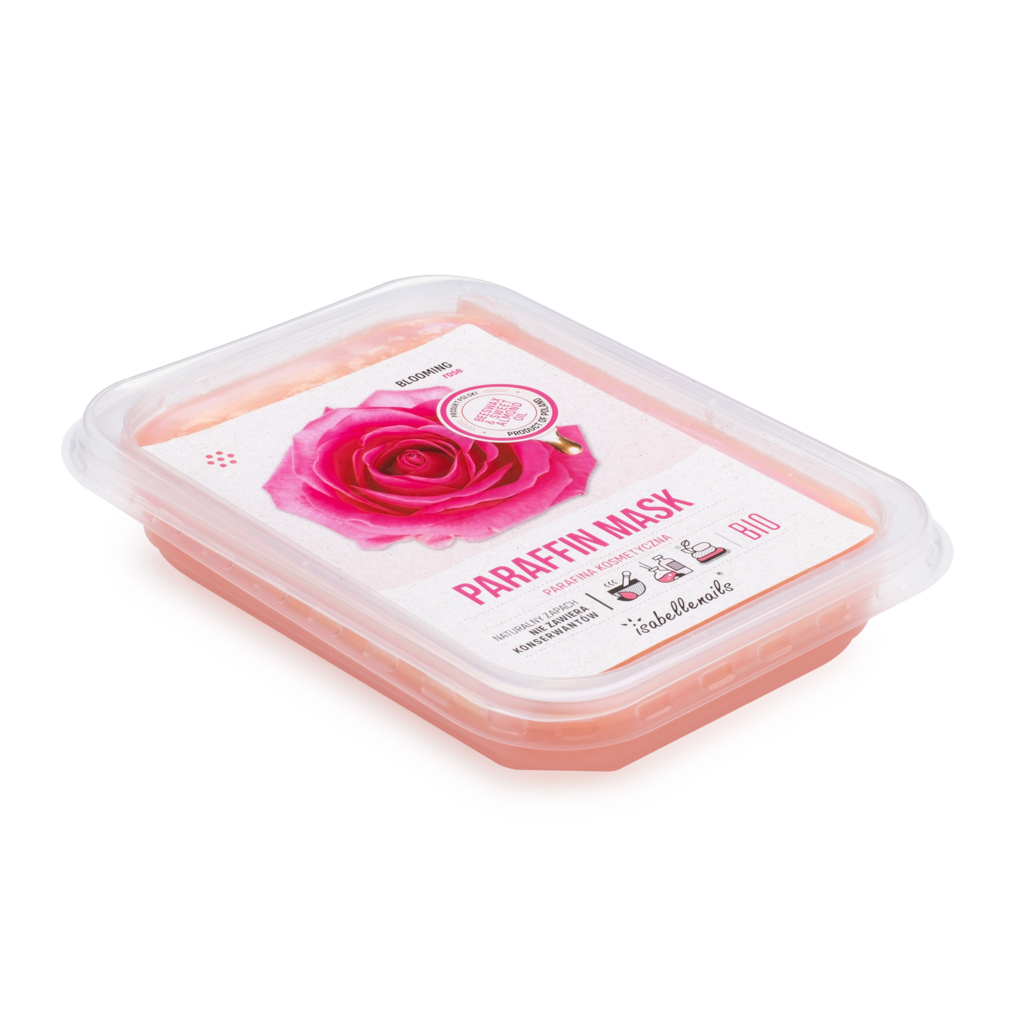 Isabellenails Kozmetický parafín BIO - ruža 500ml