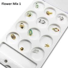 Ozdoby na nechty Bijou Box Flower Mix 1