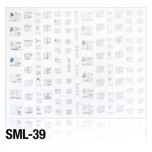 Nálepky na nechty - 3D č. SML39 