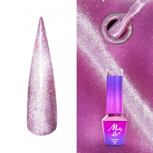 Gél lak MOLLY LAC Cat Eye Womanity Amethyst č.443