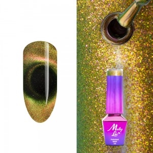 Géllak MOLLY LAC Cat eye BROWN STONE č.398