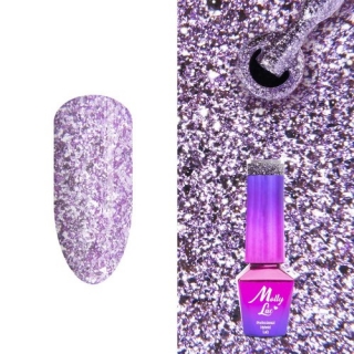 Gél lak MOLLY LAC Luxury Glam Shimmy Violet 5 ml  č.543
