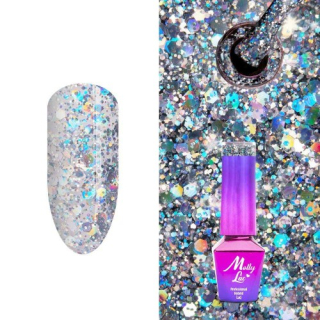 Gél lak MOLLY LAC Crushed Diamonds Dreaming in Vegas 5ml  č.538