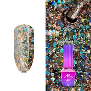 Gél lak MOLLY LAC Crushed Diamonds Seduce a Millionaire 5ml  č.536